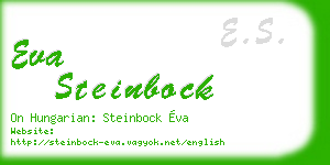 eva steinbock business card